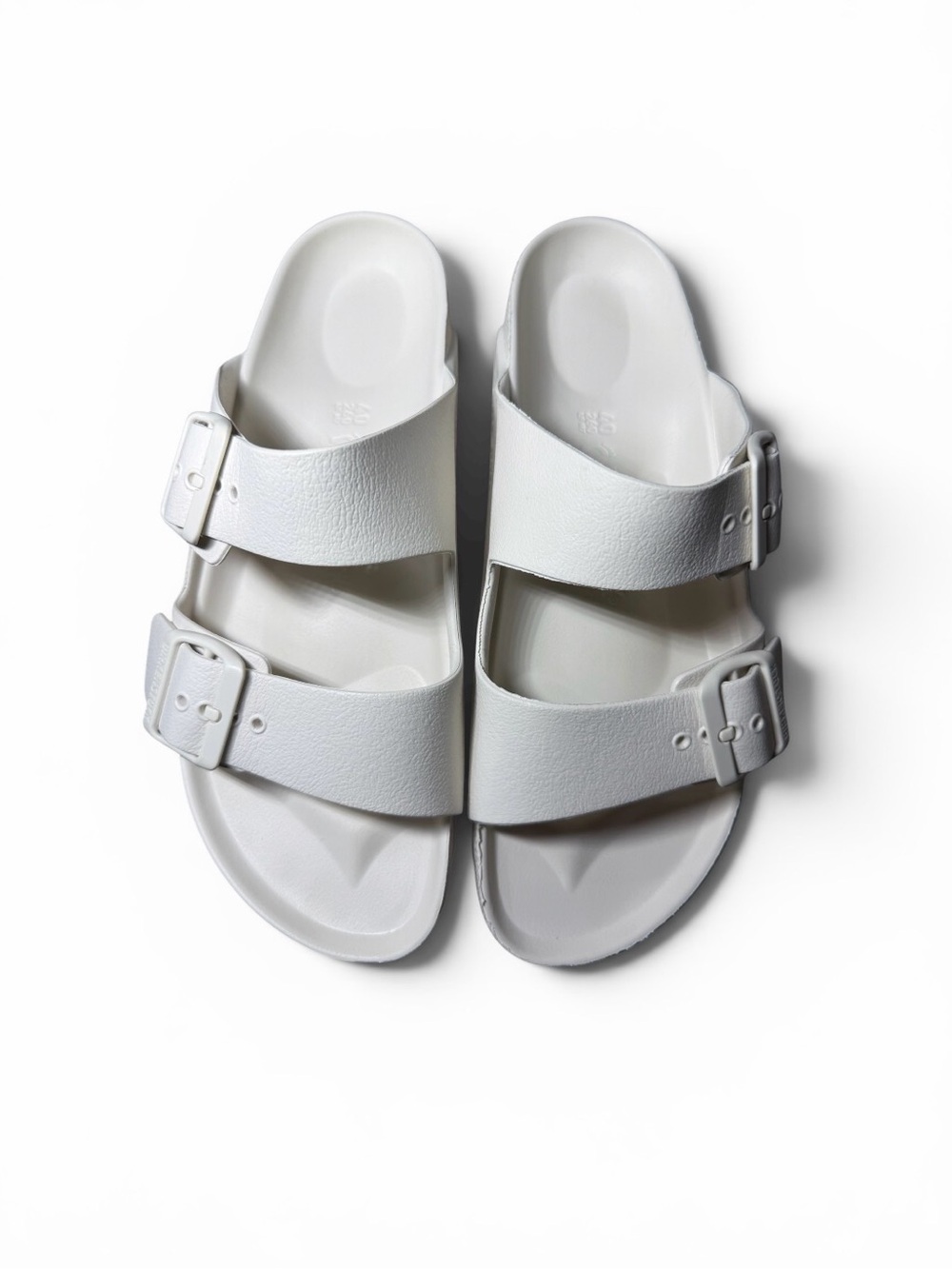 Birkenstock White Two-Strap EVA Sandals